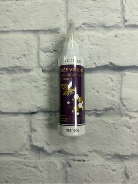 New- Unopened! Bee Venoms Sculpture Arm Cream — Purple & White Squeeze Bottle
